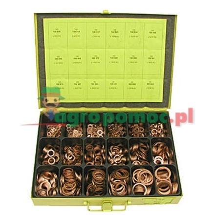  Copper sealing ring assortment (pressed steel box)