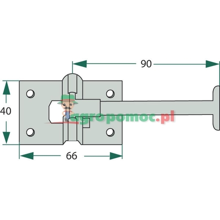  Door stay hook part