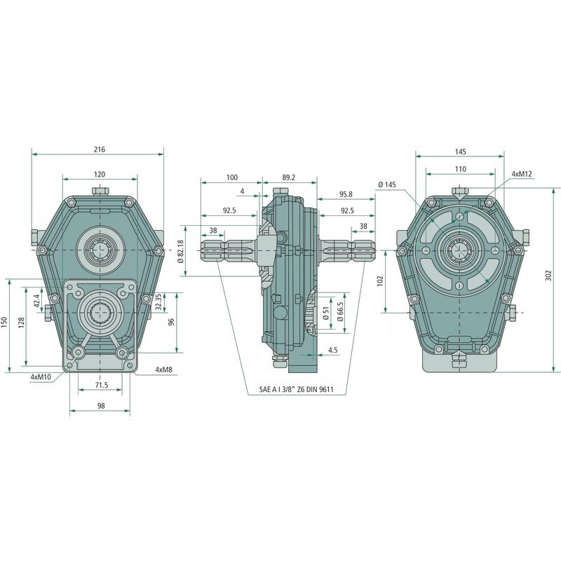  Gearbox group 2/3-1:3