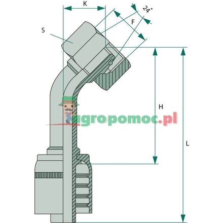  PNE 06 DKOS M16x1.5 45° 