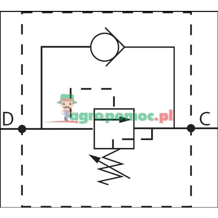  Pressure sequence valve DFV-12, fully symmetrical