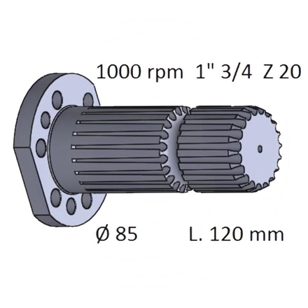  PTO shaft end piece