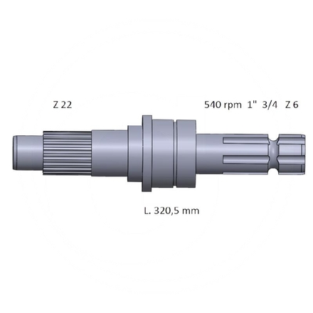  PTO shaft end piece