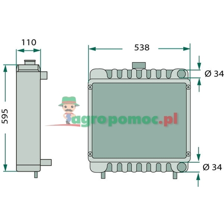  Radiator | 04438384/10, 04438384