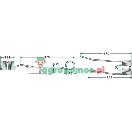  Rotary tedder tine | 10991