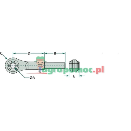  Threaded spindle | AL67292, AL18136, AL39171