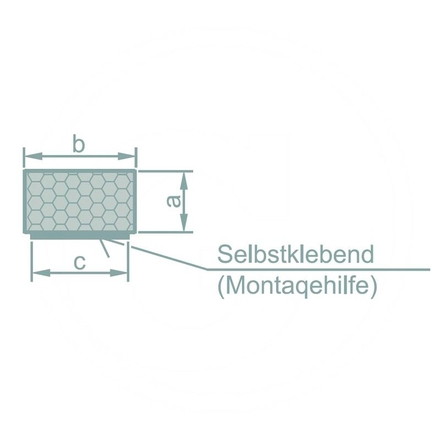  Weather strip, square profile