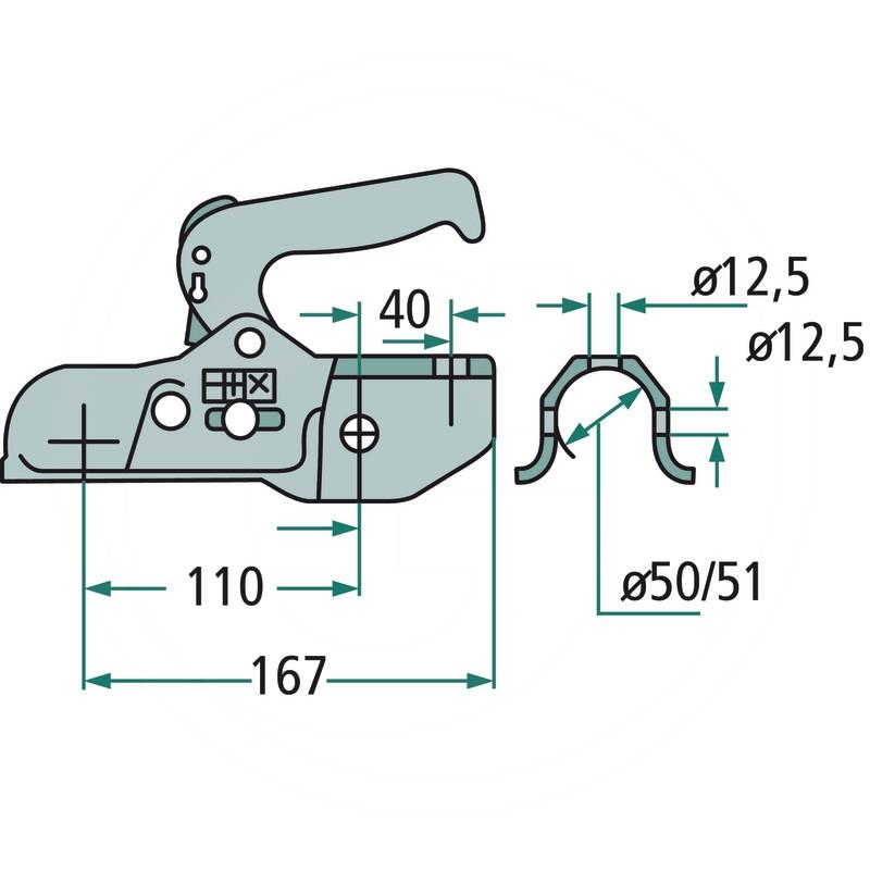 ALBE Tow ball hitch