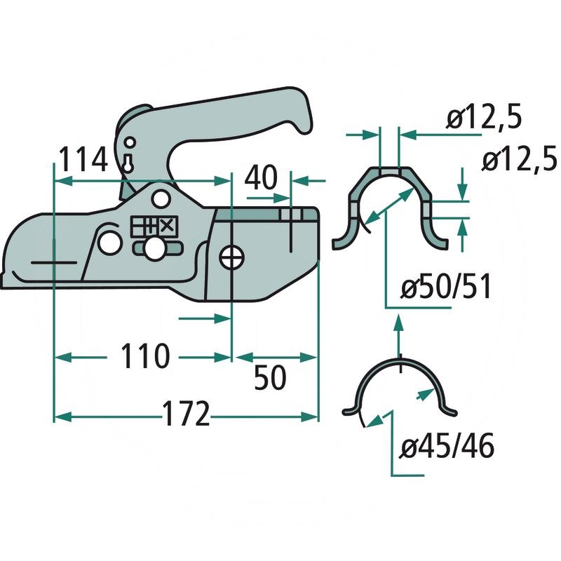 ALBE Tow ball hitch | EM300RBH