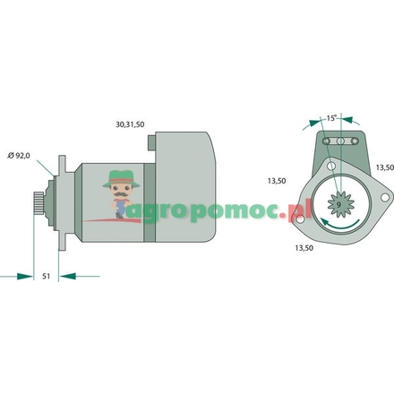 Bosch Starter | 51 26201 7123, 51 26201 7110