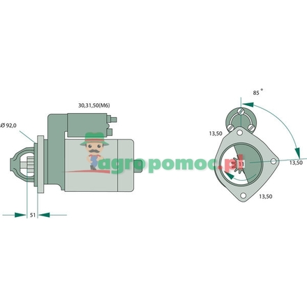 Bosch Starter | 004 151 9401, 004 151 9501, 004 151 8801, 004 151 9001