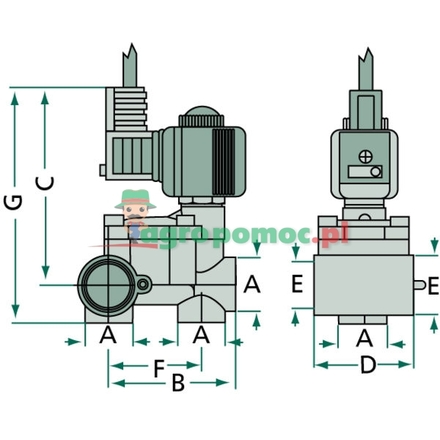 Braglia Boom section solenoid valve | 200.1915.1