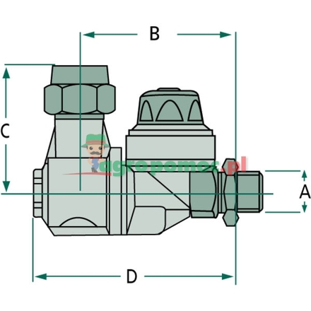 Braglia Brass nozzle holder