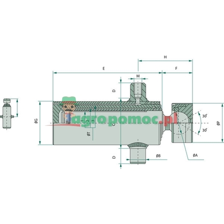 Chapel Telescopic cylinder AM-K-107-126-147-H1670