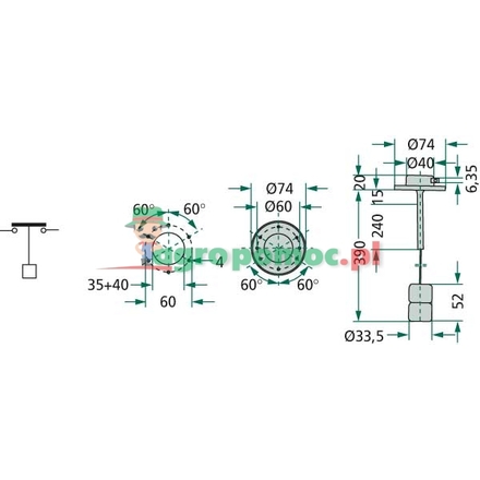 Cobo Fuel sender unit | 2.7059.080.0/02