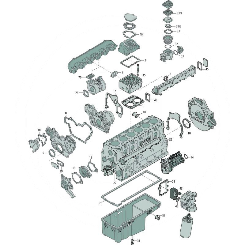 Elring Dichtungsvollsatz Motor