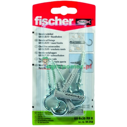 Fischer Universal plug UX with round hook