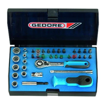 GEDORE socket set 1/4" | D 20 KMU-20