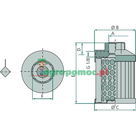 IKRON Suction filter 10.060 FB125