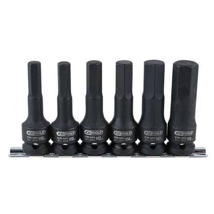 KS Tools 1/2" Impact joint bit socket set deep, 6pcs