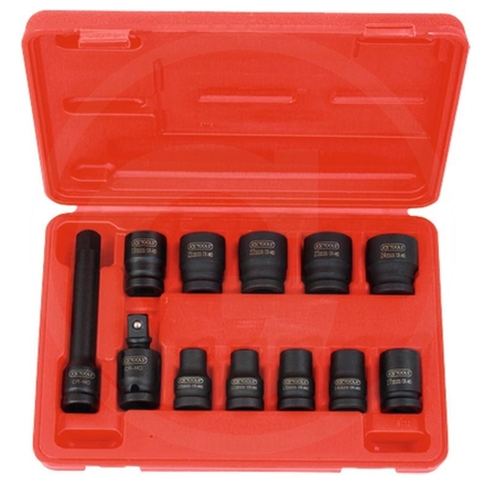 KS Tools 1/2" impact socket set, hexagonal