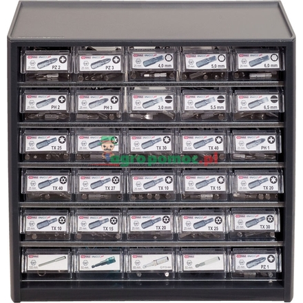 KS Tools 1/4" INOX+ bit display, 280pcs