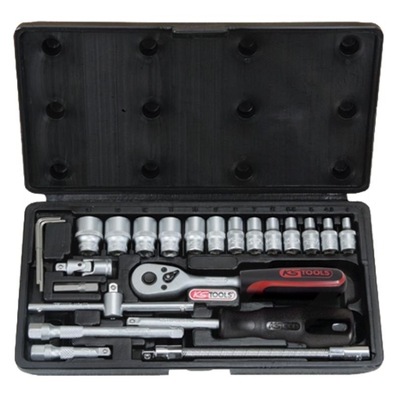 KS Tools 1/4" SUPERLOCK socket set, 25 pcs.