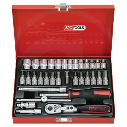 KS Tools 1/4" SUPERLOCK socket set, 33-pcs.