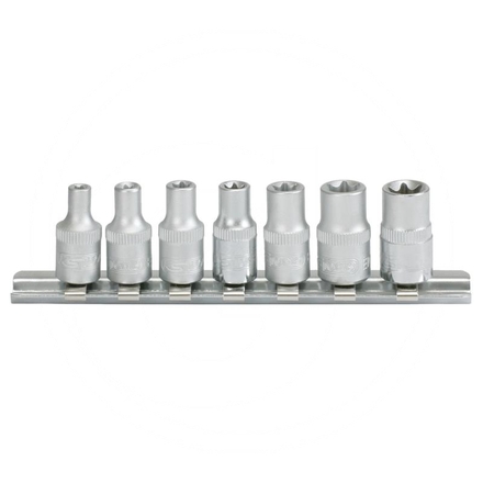 KS Tools 1/4" TX-E socket set, 7-pcs., E4-E11