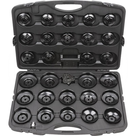 KS Tools 3/8" oil filter socket set, cup, 30pcs