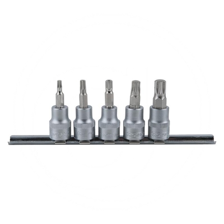 KS Tools 3/8" XZN spline bit socket set, 5pcs