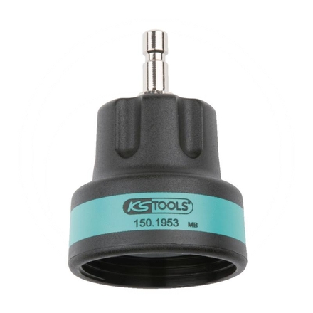 KS Tools Adaptor #18 int. thread, turquoise,M46x3