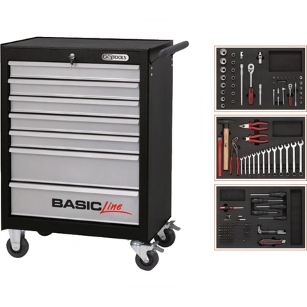 KS Tools Basic Workshop trolley BLACK / SILVER