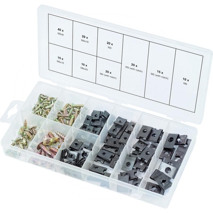 KS Tools Bodywork nuts & screws assortment, 60 pcs