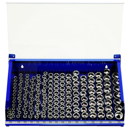 KS Tools CHROME+ bit socket display, 170pcs, 3/8"