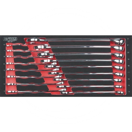 KS Tools CHROME+ combi spanner set, 17pcs