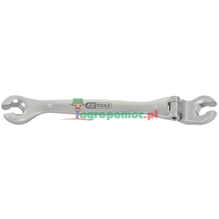 KS Tools CHROME+ flex head flare nut spanner, 8mm