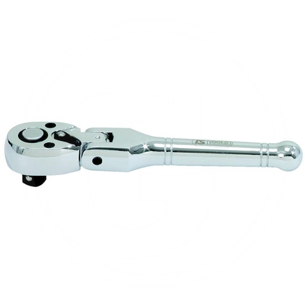 KS Tools CHROME+ flex head ratchet, 3/8", 100mm