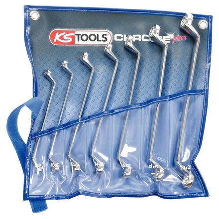 KS Tools CHROME+ ring spanner set, 7pcs, 8-22mm