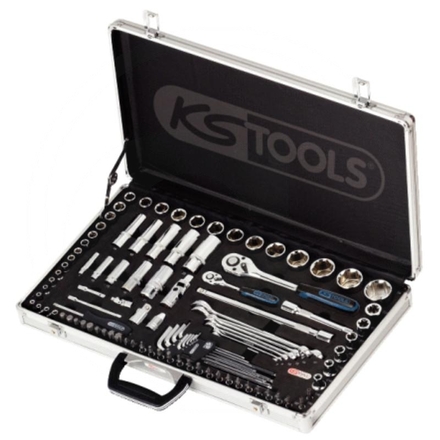 KS Tools CHROME+ socket set, 102pcs, 1/4"+1/2"