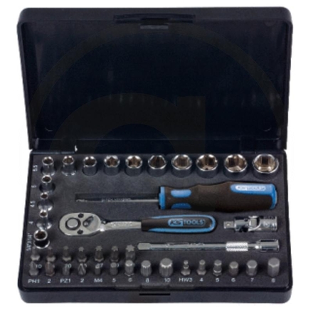 KS Tools CHROME+ socket set, 40pcs, 1/4"