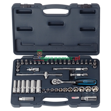 KS Tools CHROME+ socket set, 46pcs, 3/8"