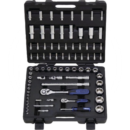 KS Tools CHROME+ socket set, 78pcs, 1/4"+1/2"