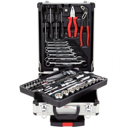 KS Tools CHROME+ tool kit, 90pcs, 1/4"+1/2"