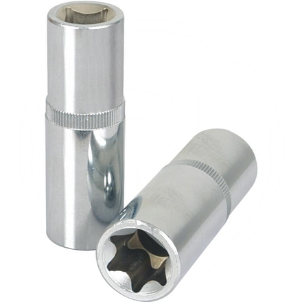 KS Tools CHROME+ TX socket deep, 1/2", E11