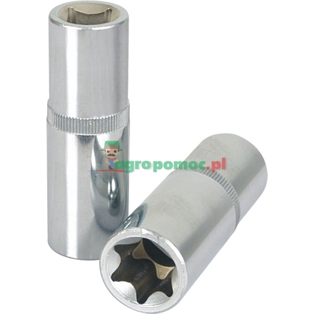 KS Tools CHROME+ TX socket deep, 1/2", E18