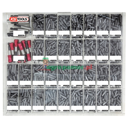 KS Tools CLASSIC bit box display, 1580pcs, 1/4"