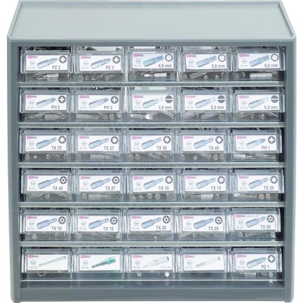 KS Tools CLASSIC bit box display, 280pcs, 1/4"