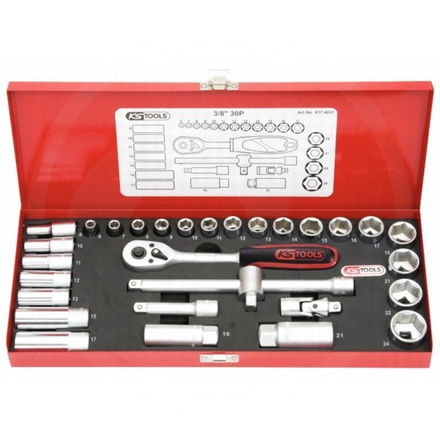 KS Tools CLASSIC hex socket set, 30pcs, 3/8"