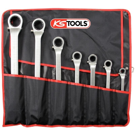 KS Tools CLASSIC ratchet ring spanner set, 5pcs